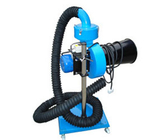 Vehicle Exhaust Extracting Hose Reel Movable Trolley With 1.1KW Fan 75mm Diameter 4m Long